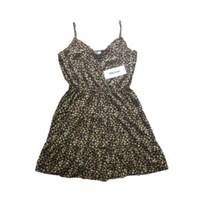 Black floral dress sz XL